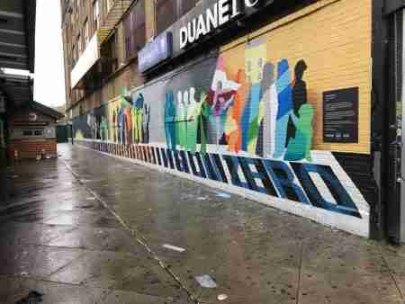 ArtBridge, Myrtle-Wyckoff Pedestrian Deaths Mural, Ridgewood Post