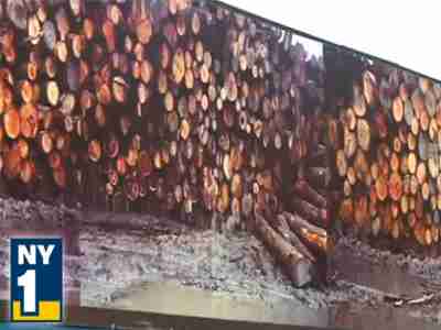 Barclays Center Construction Offset By “Works In Progress” Art Installation, NY 1