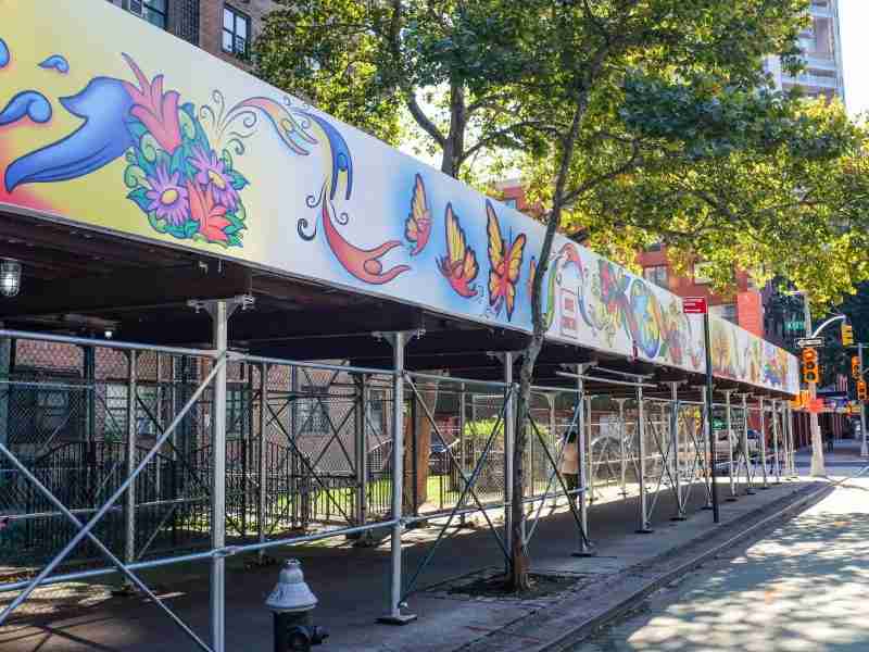 400 sq ft mural, on view at Taft Houses, 5th Ave, and 112th St, NYC. Commissioned by Artbridge.