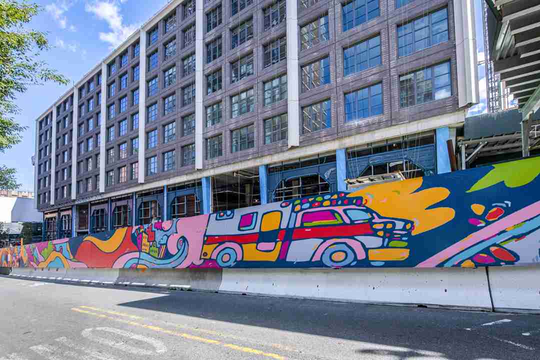 Photo of Misha Tyutyunik's art at 85 Jay Street