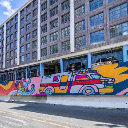 Photo of Misha Tyutyunik's art at 85 Jay Street