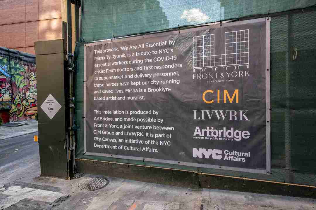 Photo of Misha Tyutyunik's art at 85 Jay Street