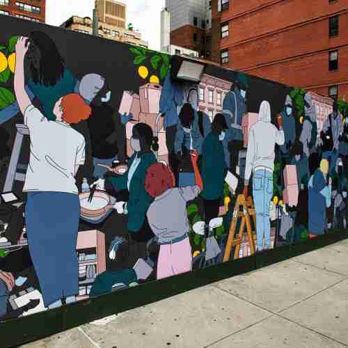 Hope and Humanity, Lenox Hill Hospital, Upper East Side, Manhattan, 2021