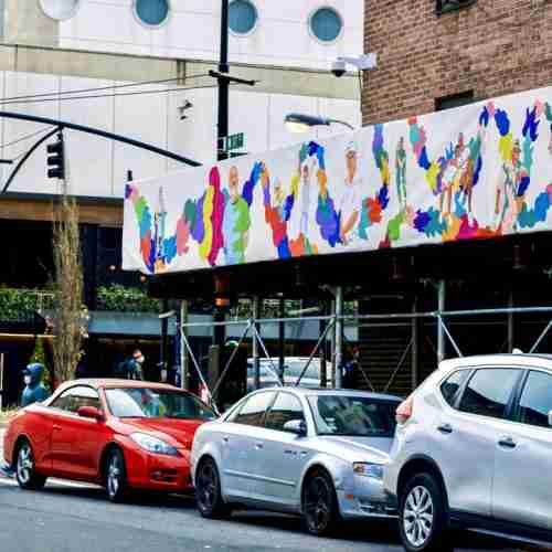 Mural of Intertwining Colors