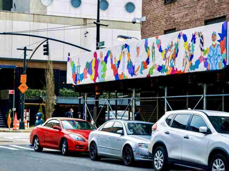 Mural of Intertwining Colors