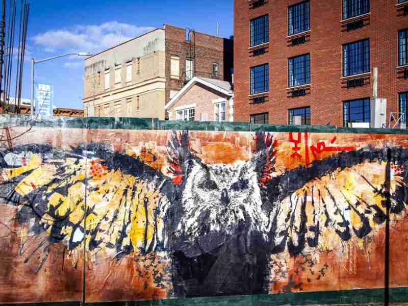 Voodo Fé's new mural, SOAR.